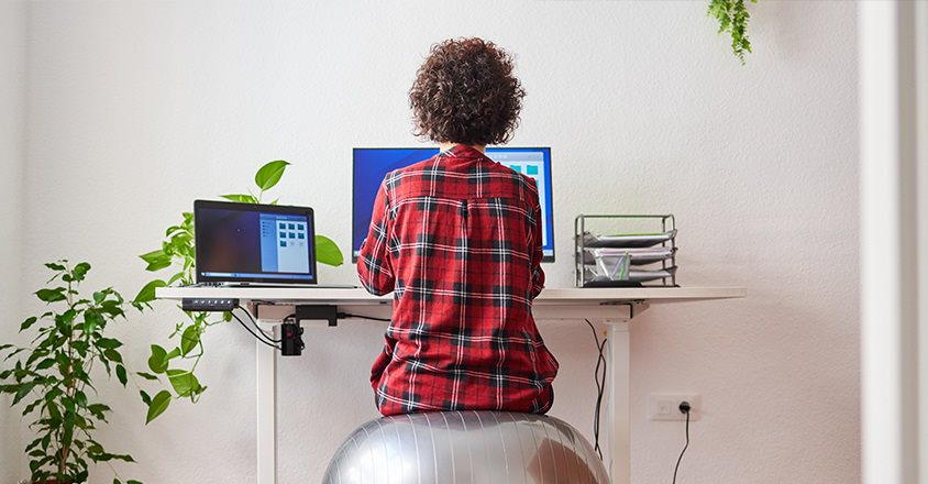 4 moves to perform with an exercise ball to get rid of nasty back pain