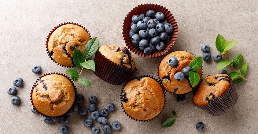 Low Fat Vegan Blueberry Muffins Recipe