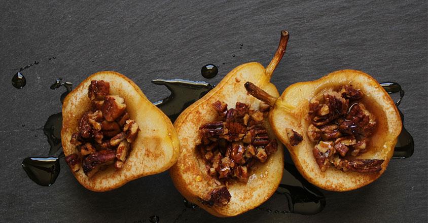 Roasted Maple Pecan Pears Recipe