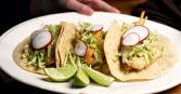 Fish tacos with strawberry-mango salsa