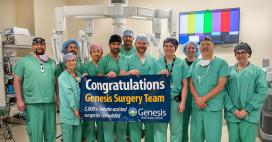 Genesis HealthCare System Surgery Celebrates Milestone for 5,000 Robotic-assisted Surgeries